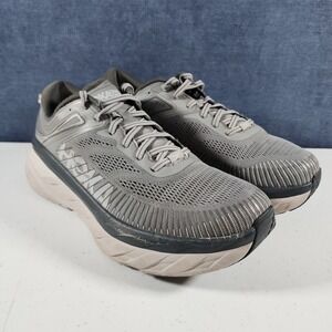 Hoka One One M Bondi 7 Wild Dove Gray Running Walking Shoes Mens Size 11